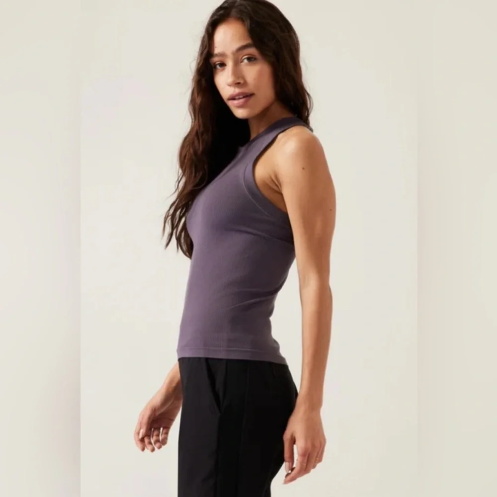 NWT Athleta Renew Racerback Tank size XS - Violet - Picture 2 of 6